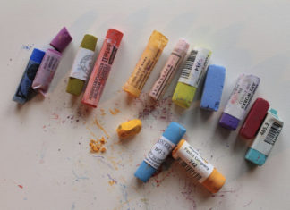 A selection of soft pastels