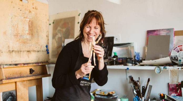 Gail Sibley in her studio. Photo credit: AlySibleyPhotography.com