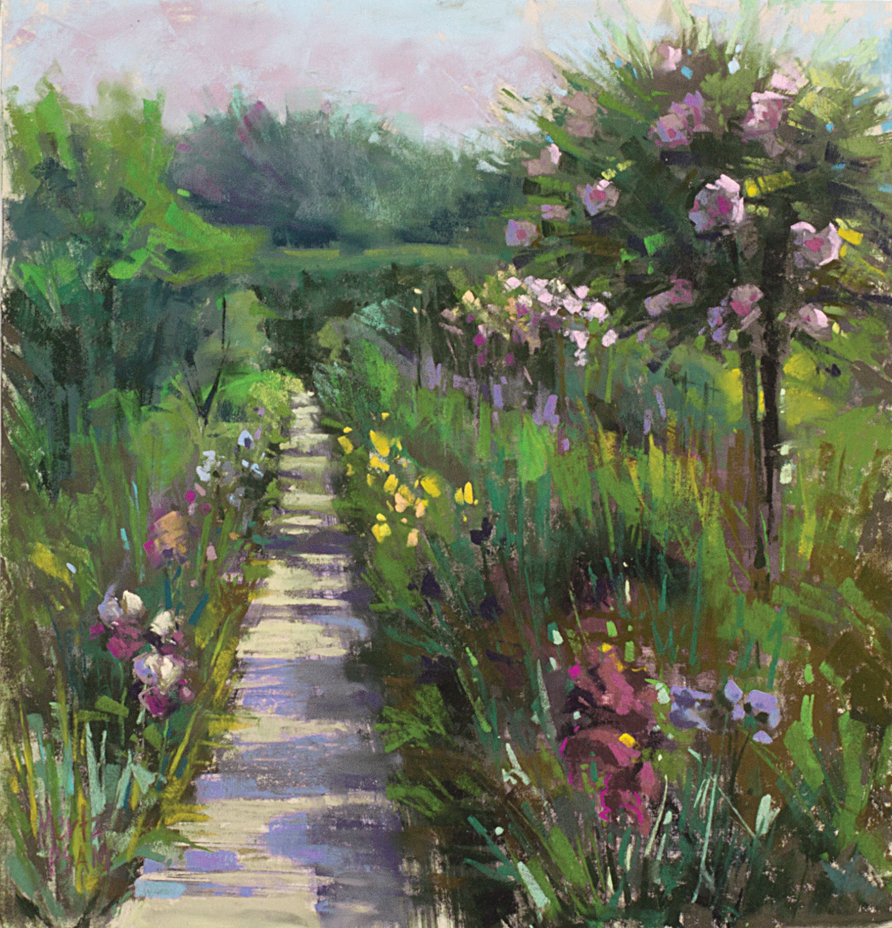 Nancie King Mertz Garden Of Monet II pastel today gail sibley 
