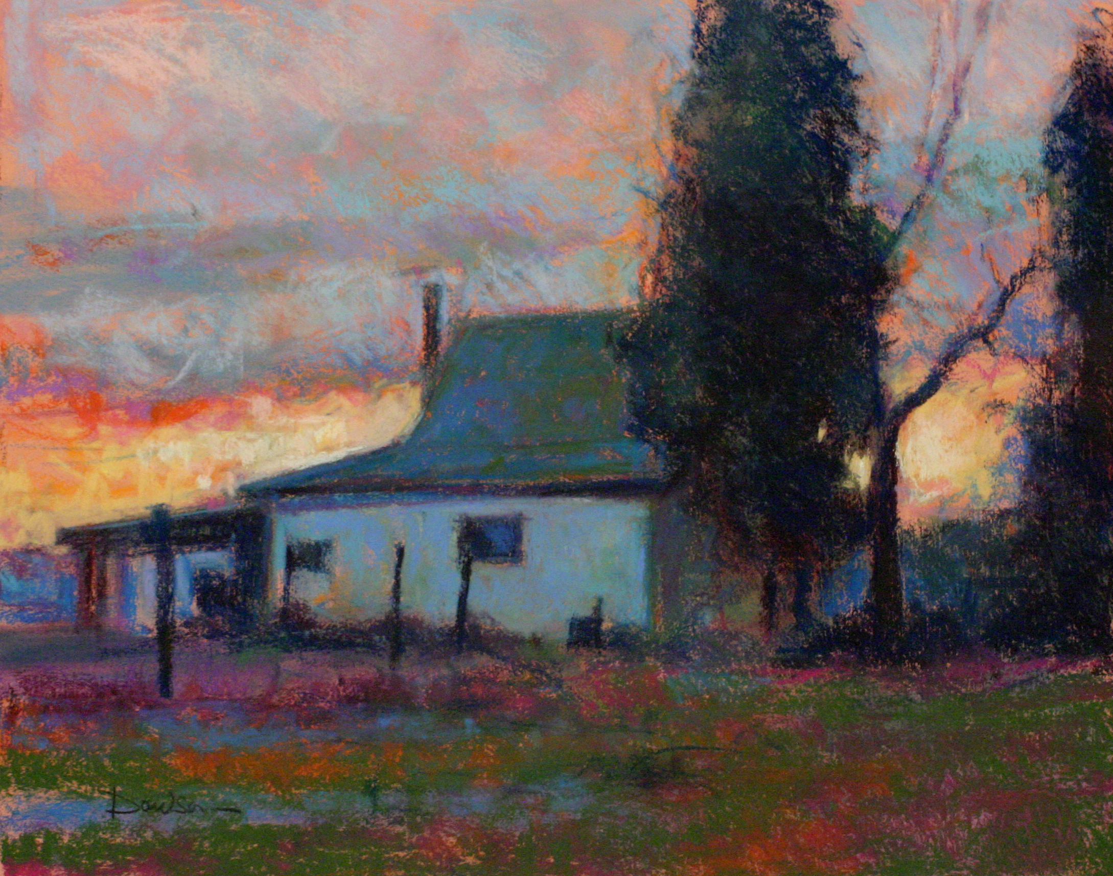 Doug Dawson, "Abandoned Homestead," pastel, 15 1/2 x 19 1/2 in.