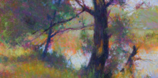 Doug Dawson, Bear Creek Park, pastel, 15 1/2 x 19 in - detail