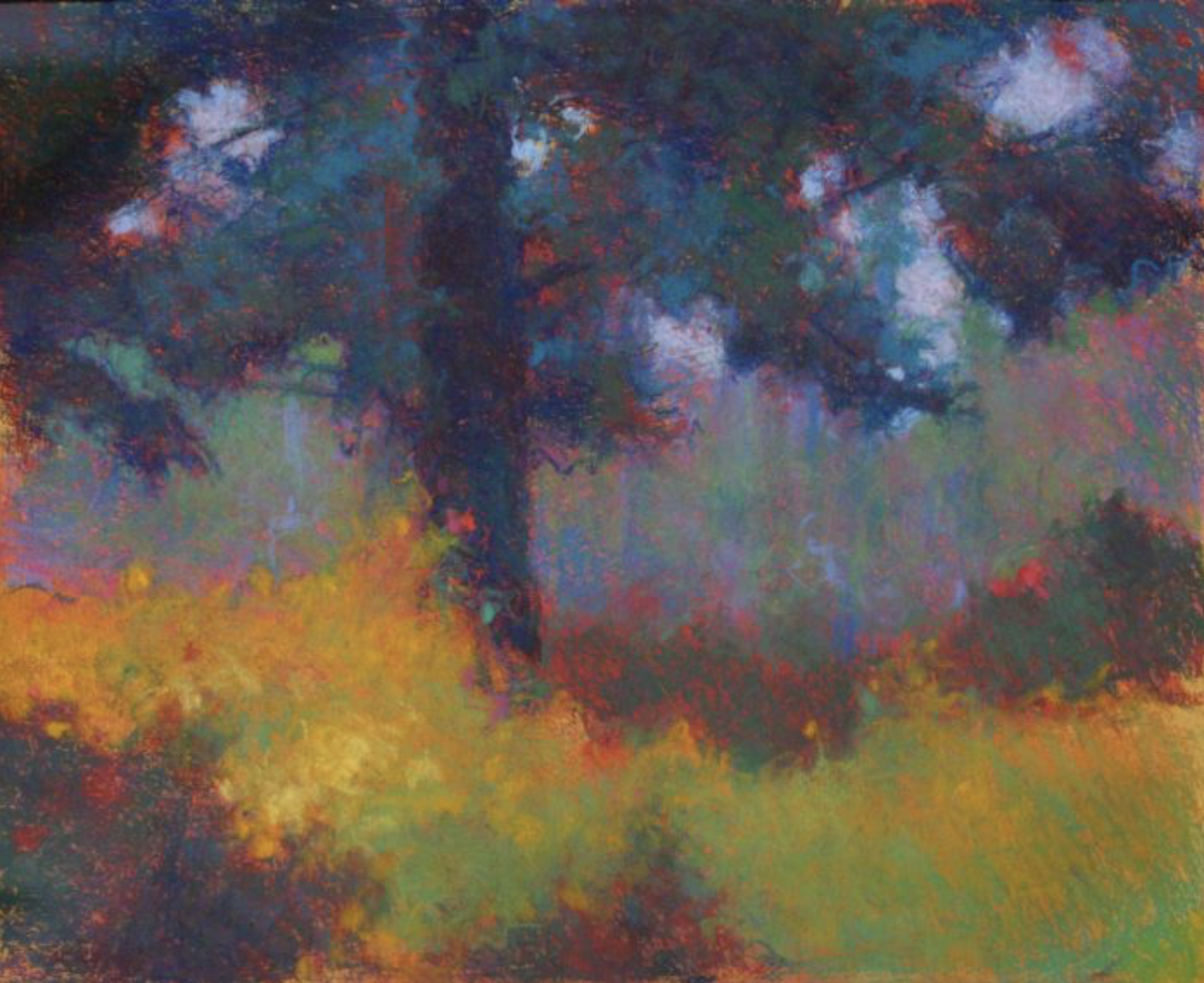 Doug Dawson, "Mountain Pine," pastel, 15 1/2 x 19 in. This was in the 2022 IAPS exhibition.