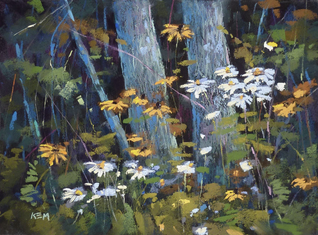 Karen Margulis, "Light In The Forest," pastel