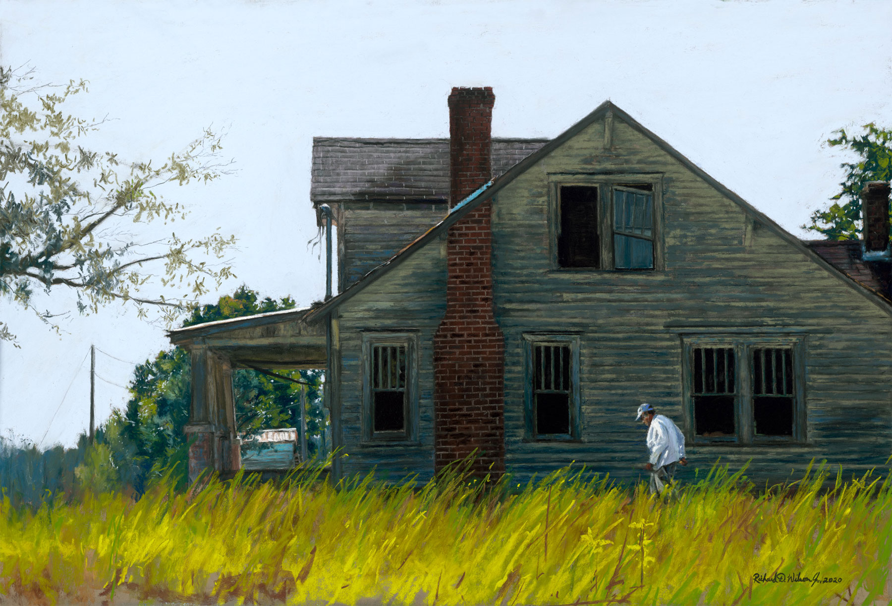 Pastel Live 2022 - Richard Wilson, "A Window Into The Past," pastel