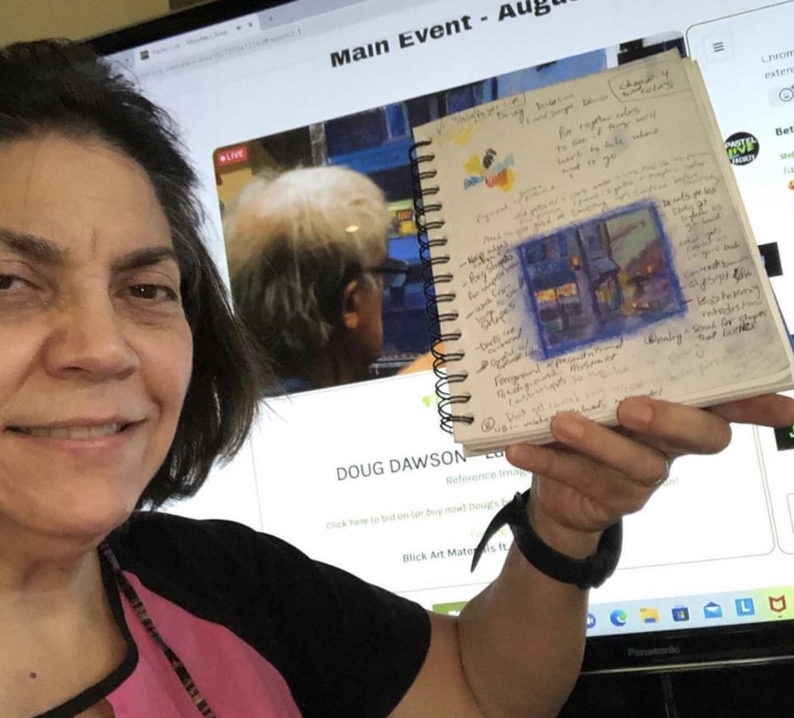Pastel Live 2022: Eugenia Algaze Garcia shares her notes and sketch from Doug Dawson's demo