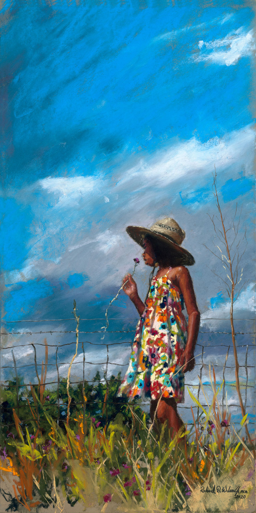 Pastel Live 2022 - Richard Wilson, Under the Southern Blue Sky, pastel