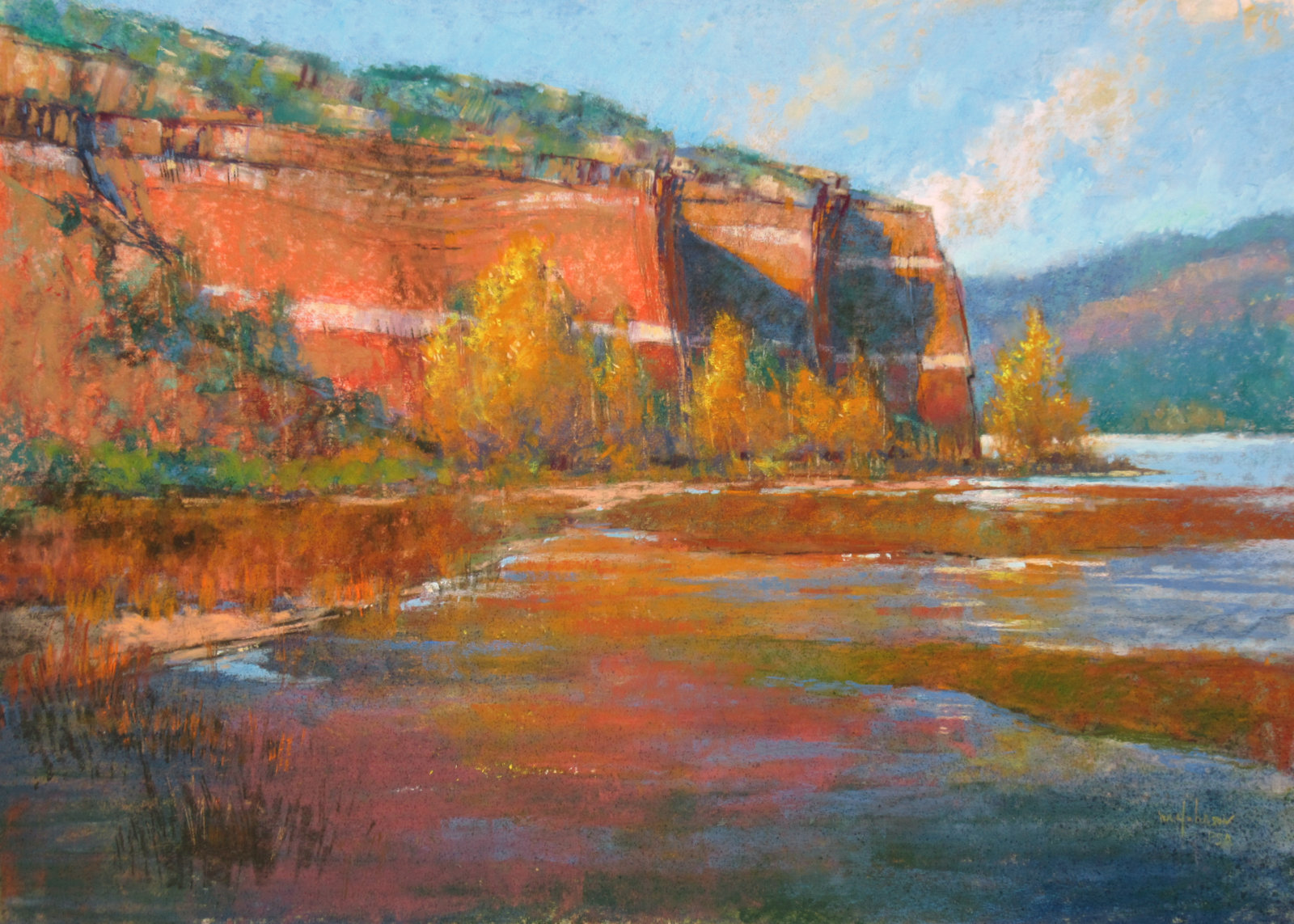 Michael Chesley Johnson, Autumn Splendour, pastel.