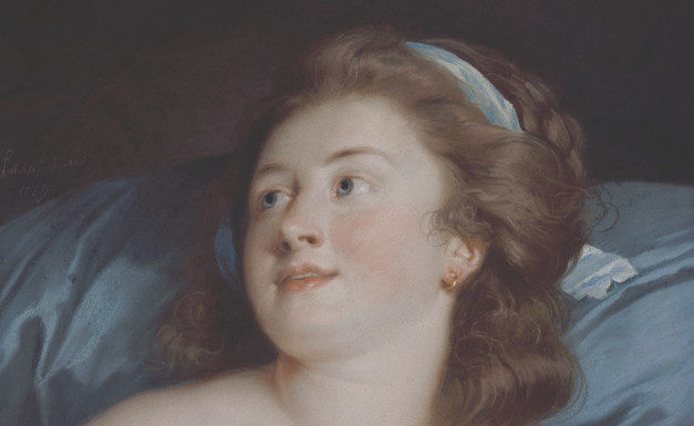 Eighteenth-century pastels: Adélaïde Labille-Guiard, Head of a Young Woman, 1779, pastel on paper mounted on canvas, 54.6 x 44.5 cm (21 1:2 x 17 1:2 in), The J.Paul Getty Museum, Los Angeles, California, USA. Detail for Feature image