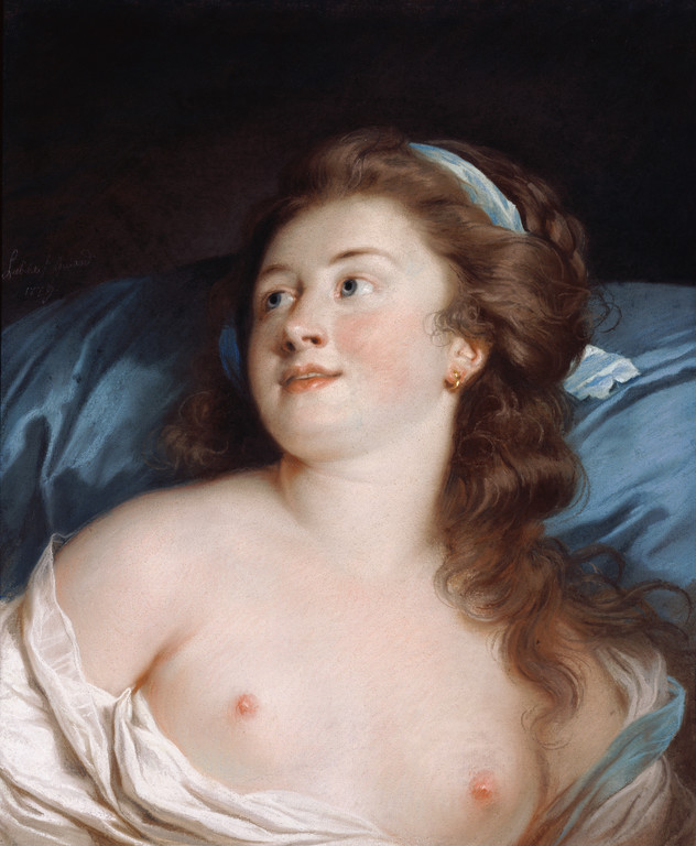 Eighteenth-century pastels: Adélaïde Labille-Guiard, Head of a Young Woman, 1779, pastel on paper mounted on canvas, 54.6 x 44.5 cm (21 1/2 x 17 1/2 in), The J.Paul Getty Museum, Los Angeles, California, USA