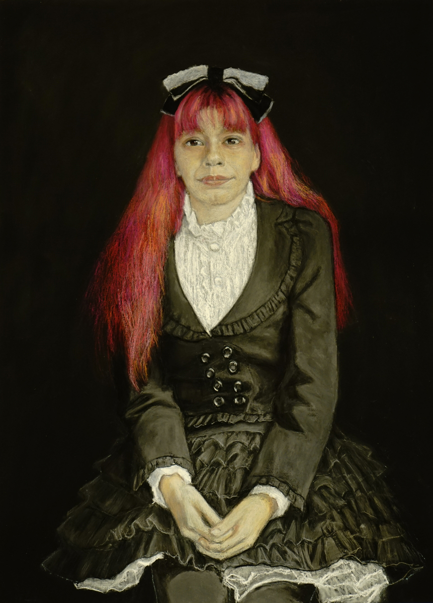 Pastel Society of America exhibition: Edward Robitz, "Lexi," pastel, 28 x 20 in.