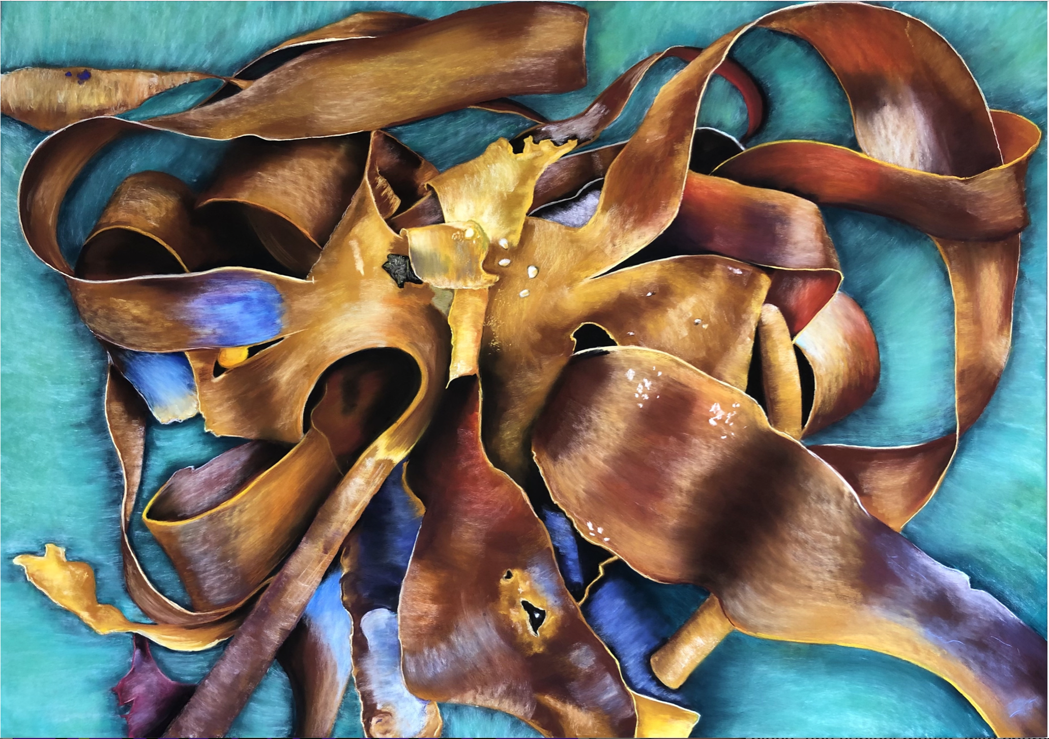 Felicity Talman, Alga Tarantella, pastel, 50 x 70 cm