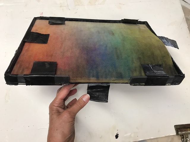 Strada Easel Box - The foam attached to the gatorboard
