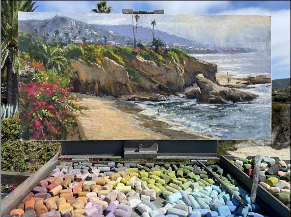 Aaron Schuerr's painting "Keyhole Panorama" on location!