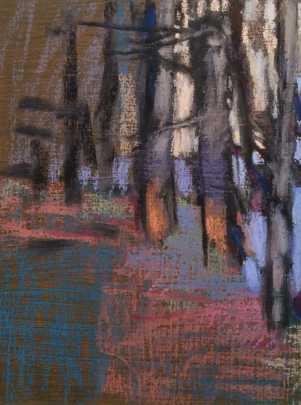 Casey Klahn, "Charlie's Fall Forest," pastel, 10 1/2 x 8 in.