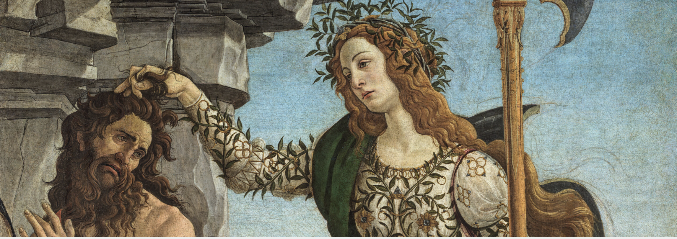 Detail of Botticelli painting from the Mia website.