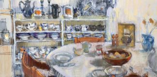 Felicity House PS, "Dining Room," pastel, 56 x 50 cm - cropped for feature image