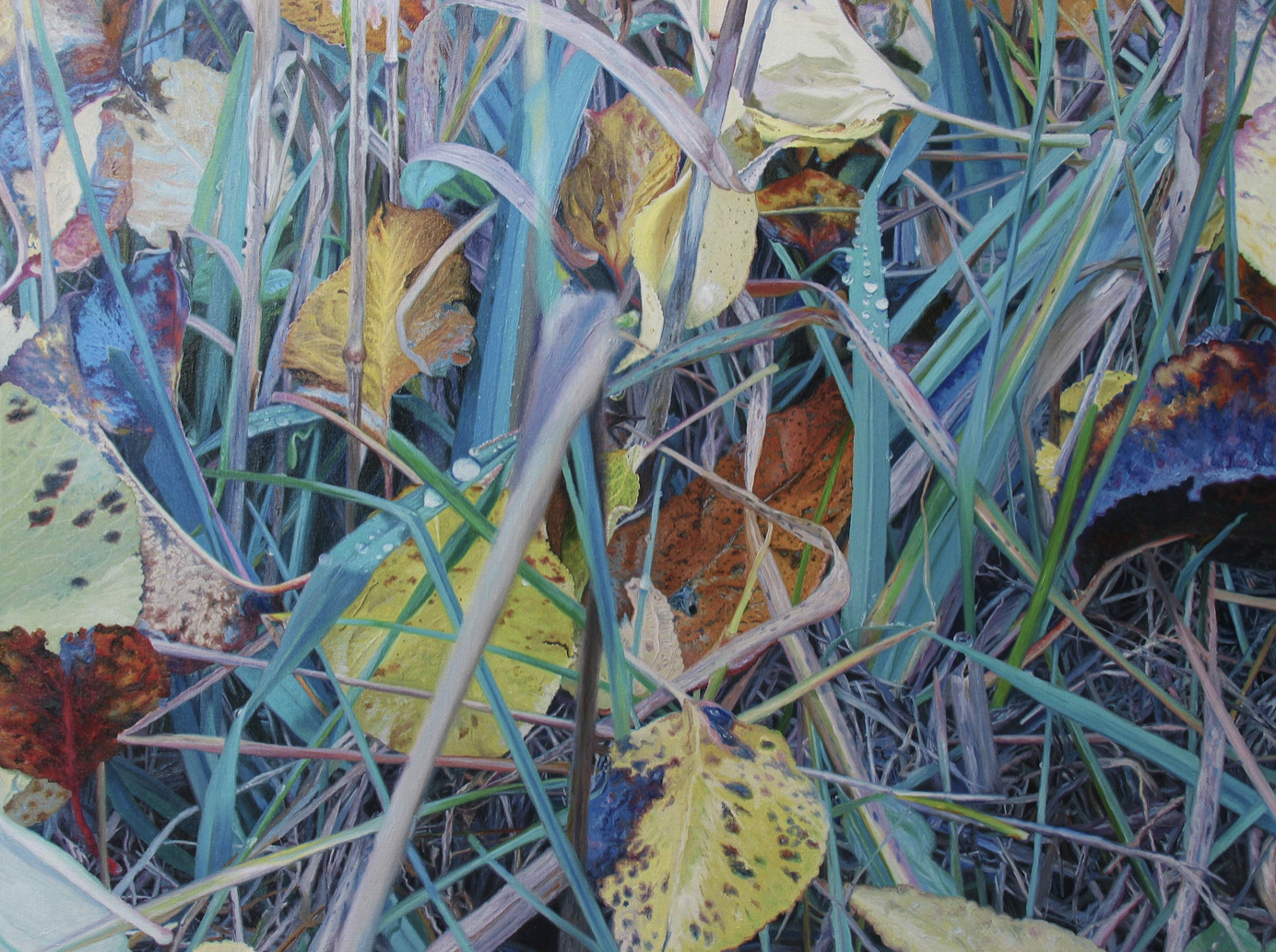 Fred Danzinger, Autumn Path, 2008, oil on canvas, 36 x 48 in