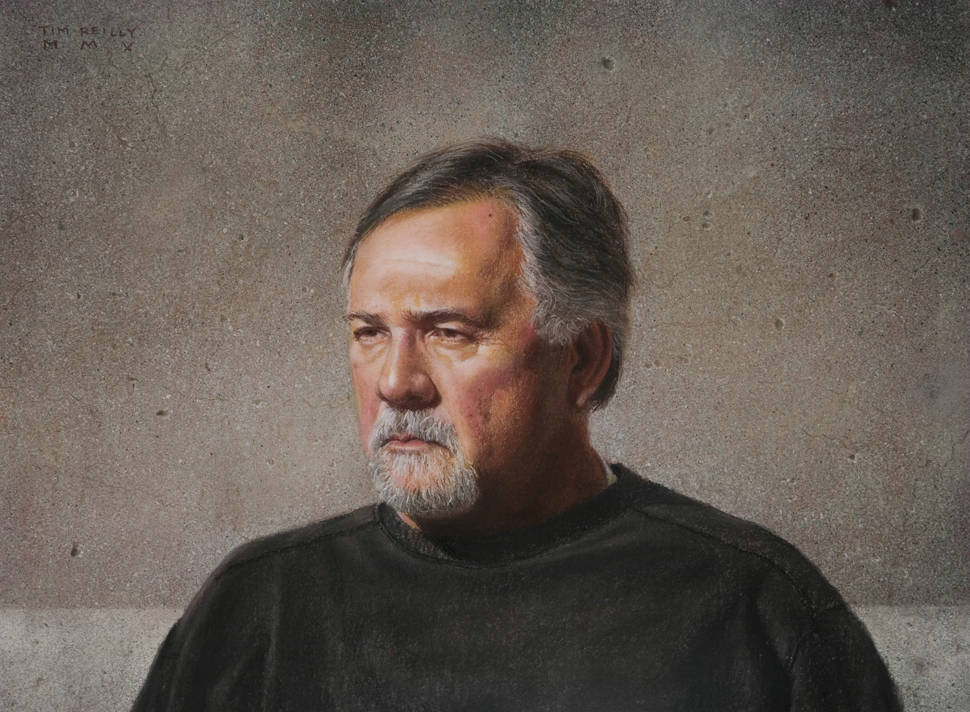 Tim Reilly, "Portrait of the Artist," pastel on paper, 18 x 24 in. 