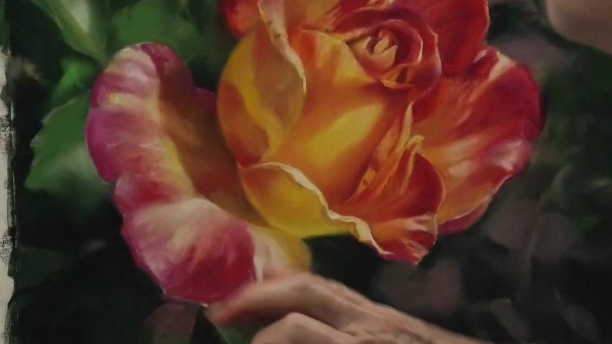 Pastel Live - From Lyn Diefenbach's floral demo