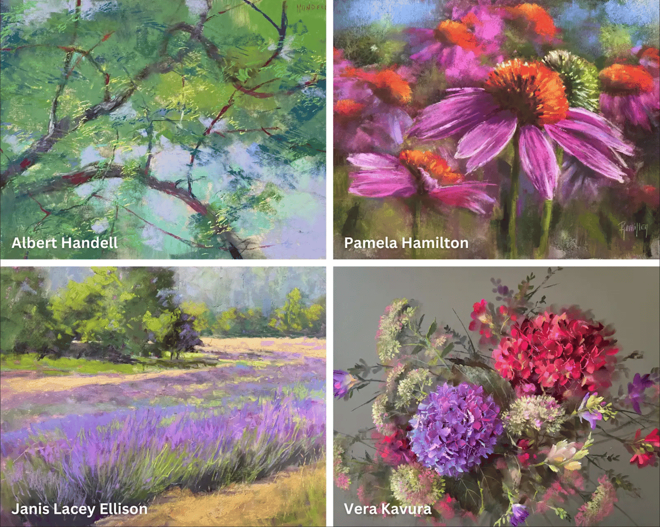 You could own one of these paintings! Check out the Pastel Live art auction, happening now.