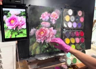 From Laurie Basham's Floral with PanPastels Demo