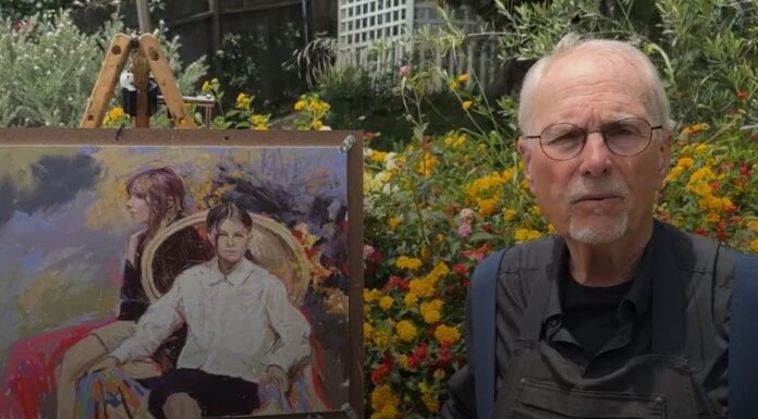 From W. Truman Hosner's "Figure in the Landscape" Demo